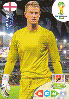 Joe Hart England Panini 2014 World Cup #128